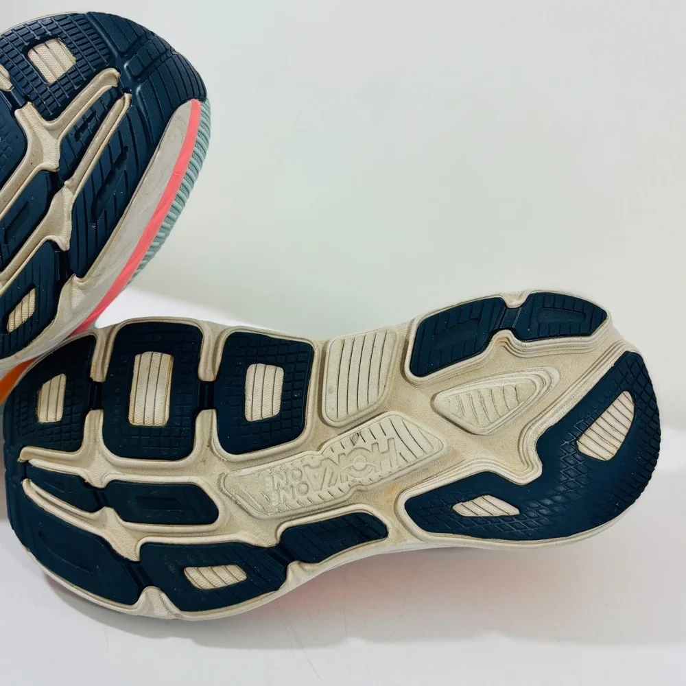 Hoka One One Women's Bondi 7 Blue Pink Running Shoes Women's 8.5D 1110519 BHBI - Picture 6 of 9